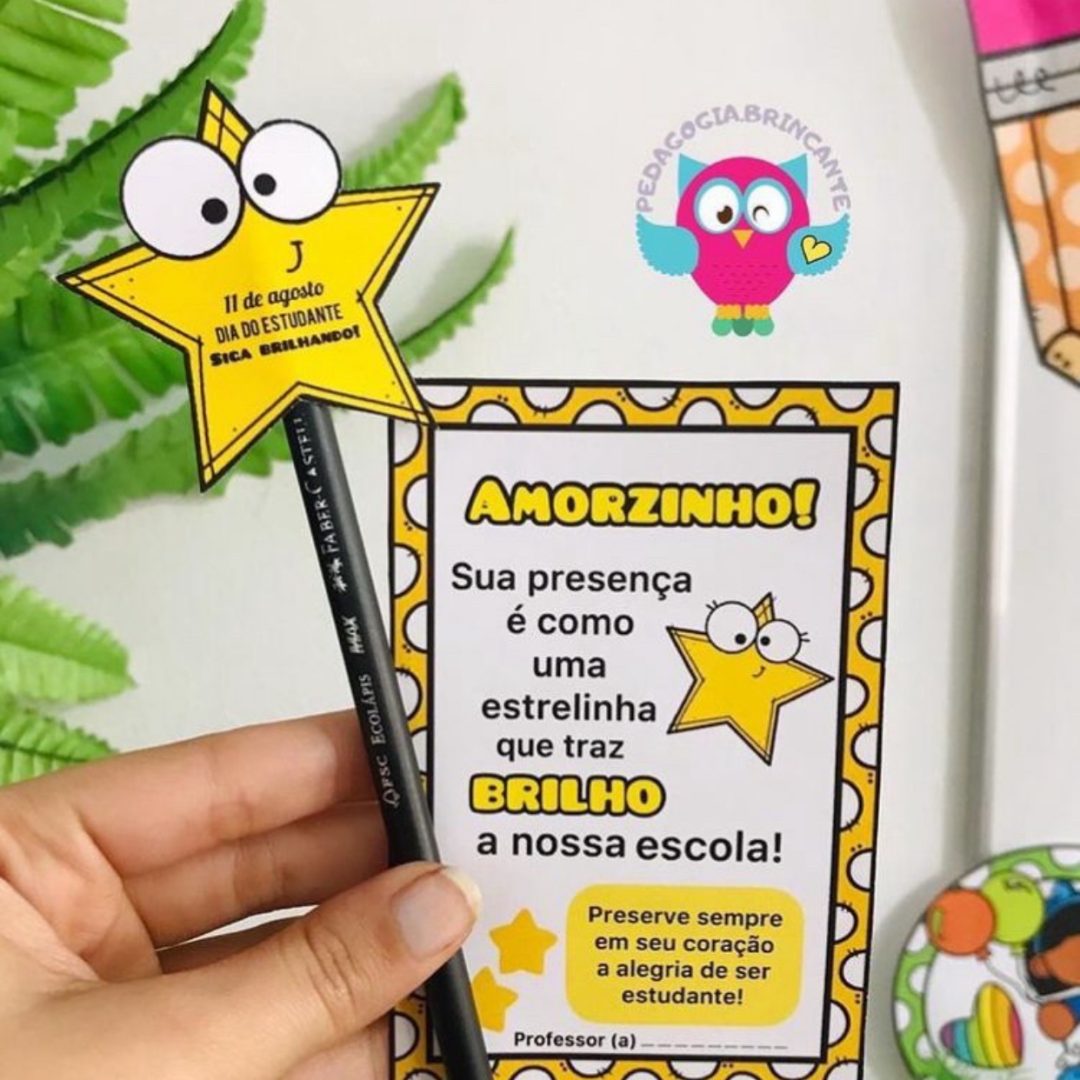 Cartão + Ponteira - Dia do Estudante