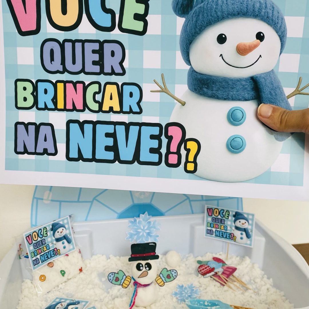 Neve caseira! ❄☃✨ Você quer brincar na neve? ✨☃❄