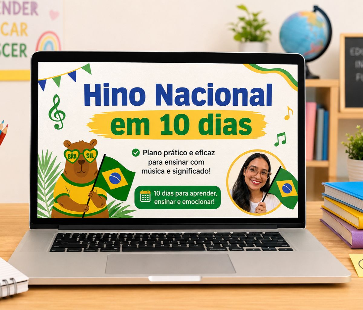 Aprendendo o Hino Nacional Slides