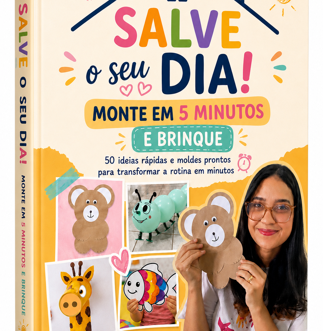SALVE SEU DIA! E-book com + de 50 atividades / Monte em 5 minutos e brinque!💡✂️📖✏️🩷