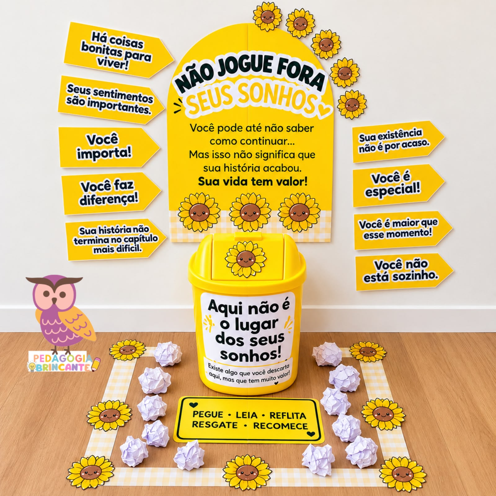 🗑️Não jogue fora - Setembro Amarelo 🌻💛